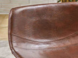 Set of 2 30" Dax Faux Leather Barstool Brown 57582.00
