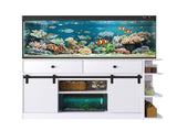 75 Gallon Fish Tank Stand with LED Light &Power Outlets, 55-75 Gallon Aquarium Stand with Sliding 21464578