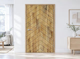 44 in. x 96 in. Hollow Core Weather Oak Stained Pine Wood Interior Door Slab B2763P611217