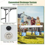 5 FT party picnic table/double sink ice cooling table 18397469