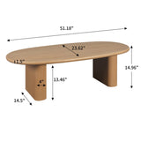 ZNTS 51'' Tapered Tabletop Coffee Table W1445P153017