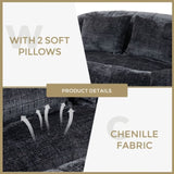 COOLMORE Bean Bag sofa Lazy Sofa Durable Comfort Lounger High Back Bean Bag Chair Couch for Adults W395P181440