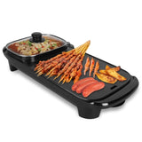 ZNTS 2 in 1 Hot Pot with Grill, Electric Hot Pot 2 in 1 Hot Pot BBQ Grill, Removable Hotpot Pot 1300W 44812159