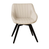 A set of 2 dining chairs, medieval modern kitchen dining chair, PU decorative chairs with black 07648211