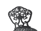 5-Piece Set Of All-Weather Cast Aluminum Dining Furniture Set With Black Frame 46190024