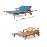 PERLA DOUBLE CHAISE LOUNGE 63357.00BLU