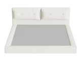 AirFrame Upholstered Bed Frame, a low, cloud-style bed frame with a double-layered upholstered W1162P549508