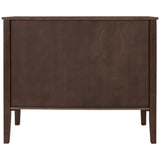 U_STYLE Adjustable Shelf Storage Sideboard with 3 Retro Metal Handles and 4 Pinewood Legs, for N711P261460D