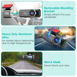 4K1080P Dual Dash Cam Front & Rear with WiFi & Free 64 GB Card 140&deg/120&deg Wide-Angle Loop 78880264