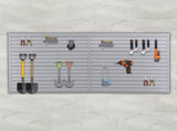 Heavy Duty PVC Slatwall Garage Organizer, 8ft x 4ft Section with 10 Panels, Industrial Strength W1422P286710