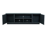 89 inch TV Stand for TVs up to 100 inches, No Assembly Required, Black Finish B108P255354