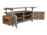 Foldable Outdoor Kitchen Island Patio Mobile Kitchen Cart Portable Outdoor Cooking Island with N719P380279Z