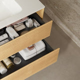 BRON 30" Bathroom Vanity Sink, Modern Wall-Mounted Floating Plywood Bathroom Storage Cabinet W2615P264554