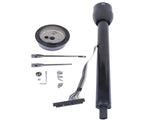 32" Black Tilt Steering Column Floor Shift w/ 9 Hole Wheel Adapter No Key Manual 08958058