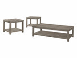 Transitional 3pc Table Set Occasional Tables Living Room Furniture 1x Coffee Table And 2x End Tables B011P146560
