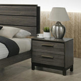 Ioana Wood 2-Drawers Nightstand , Antique Grey Finish T2574P225160