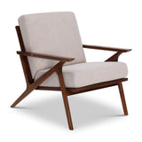Midcentury Modern Accent Chair in Grey Fabric B353P346385