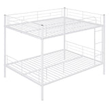 Full Over Full Metal Bunk Bed, White MF310408AAK