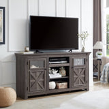 2 Doors Cabinet Farmhouse Cabinet, Farmhouse TV Stand Barn Design,Modern Farmhouse TV Media Stand, W1758P199935