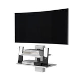 White Dual-Shelf Wall Floating Shelf B062P175185