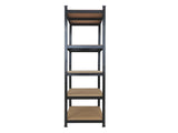 45 x 90 x 180cm 5 Tiers Powder Coated Storage Rack Black 83280771