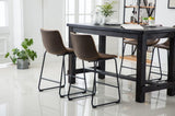 Bronco Antique Wood Finished Counter Height Dining Set Table and Four Chairs, Brown T2574P194414