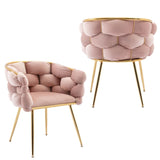 Luxury modern simple leisure velvet single sofa chair bedroom lazy person household dresser stool W1170109319