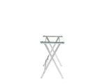 Glass Computer Desk, Transparent Tempered Glass Laptop Table with Rounded Edges Desks, Sofa Table W1718P303836