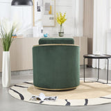 COOLMORE Corduroy Barrel Chair, Comfortable Accent Sofa Chair for Living Room, 360 Degree W395P220271