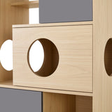 Furniture style Modern cat Bookcase Cat tree shelves with Storage N843P254701N