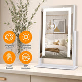 Lighted Makeup Mirror, 15.74X11.81 Hollywood Vanity Mirror with Led Lights, Three Color Lighting 78293158