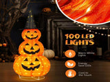 5ft Halloween Collapsible Pumpkin Decorations 100 LED Lights 42040861