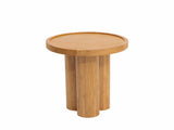 Round Solid Wood End Table,Natural N768P399823N