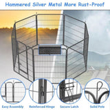 Heavy Duty Dog Pens Outdoor Dog Fence Dog Playpen for Large Dogs, 40"Dog Kennel Outdoor Pet Playpen W1422112800