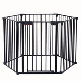 150" Adjustable Safety 6 Panels Play Yard Metal Doorways Fireplace Fence Christmas Tree Fence W206P150112