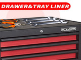 28 Inch 3-Drawer Rolling Tool Chest with Wheels, Steel Tool Cabinets with Drawers, Liners and W3037P309498
