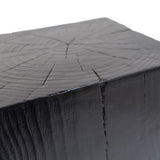 Wood-Look Square-Column MGO End Table, H33.75",Wood-Like Distressed Finish, Mix with Different N770P284172B