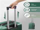 Curved Vertical Stripe 4-in-1 Trolley Case - Retro Green 12522872