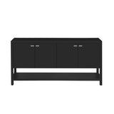 U-Style Functional Entryway Console Table with Ample Storage,Suitable for Study,Entrance and Living N711P205932B