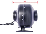 6-Inch 412 CFM Inline Duct Fan Air Circulation Vent Blower for Hydroponics, Basements, and Kitchens W46577503