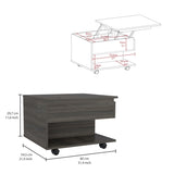 Luanda Lift Top Coffee Table, Casters, One Shelf -Espresso B20091882