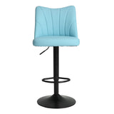 Swivel Bar Stools Set of 2,Height Adjustable Counter Stool,Modern Armless Faux Leather Barstool W561P175969