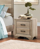 Contemporary Bedroom Furniture 1pc Nightstand of Drawers Natural Finish Melamine Laminate Bed Side B01147611
