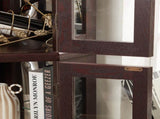 Lighted Corner Curio Cabinet - Glass Display Shelf with Tempered Glass Doors, Adjustable Shelving, W1758P300130