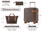 Luggage Sets 3 Piece Carry on Luggage 22x14x9 Airline Approved, Lightweight Hardshell ABS Suitcases 95329360
