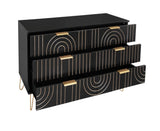 Modern 6 Dresser, Modern Dresser with Metal Handles, Storage Chest of, Wide Dresser W688P170443