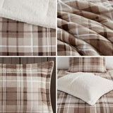 Full/Queen Plush to Sherpa Down Alternative Comforter Set B035100510