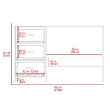 Classic 3 Drawers Writing Desk -Black B20091903