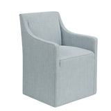 Skirted Dining Arm Chair with Casters B035P217811