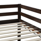 Solid Wooden, Solid Rubber Wooden Twin over Twin Loft Bed with Ladder, with Bed Platform of W504P191669